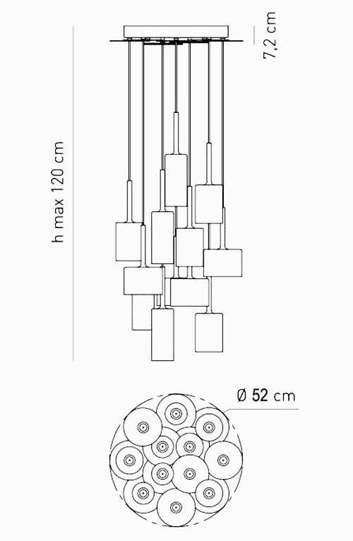 Люстра AXO Light Spillray Suspension Lamp в Омске