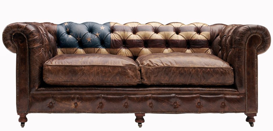 Диван Chesterfield Rebel Sofa Stars & Stripes Andrew Martin Диван Chesterfield Rebel Sofa Stars & Stripes Andrew Martin - Loft-Concept в Омске