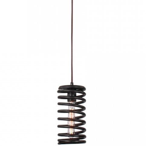 Подвесной светильник Loft Spring Pendant Vertical Черный в Омске | Loft Concept 