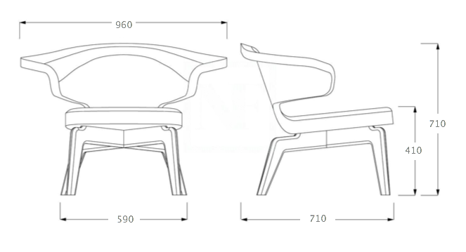 Кресло Munich Lounge Chair в Омске