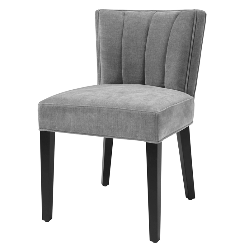 Стул Eichholtz Dining Chair Windhaven Grey Серый Черный в Омске | Loft Concept 