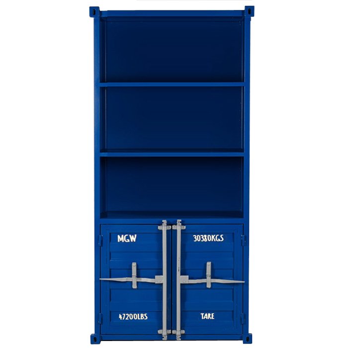 Книжный шкаф Sea Container Bookcase Blue Синий Бирюзовый Зеленый Желтый Оранжевый Красный Белый Серый Черный в Омске | Loft Concept 