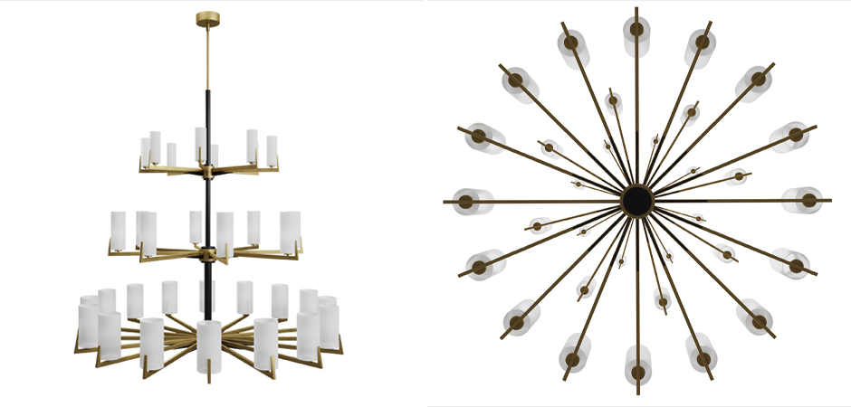Большая люстра из латуни Brass Candle Большая люстра из латуни Brass Candle - Loft-Concept в Омске