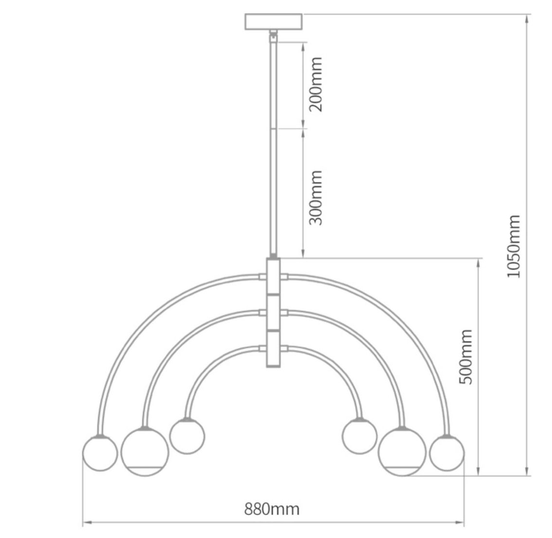 Люстра Wynne Metal Arch Wooden Chandelier в Омске