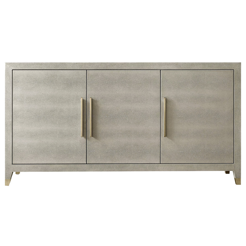 Комод серый скат Charles Stingray Texture chest of drawers Grey Золотой Серый в Омске | Loft Concept 