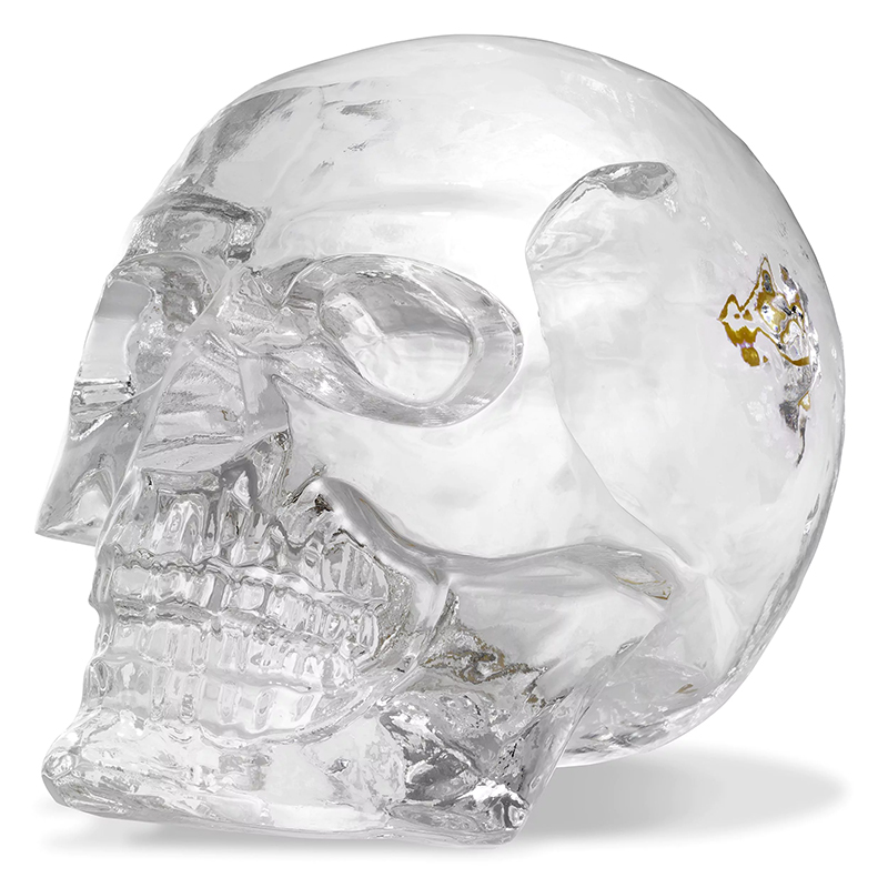 Статуэтка Philipp Plein Diamond Skull Прозрачный Золотой в Омске | Loft Concept 