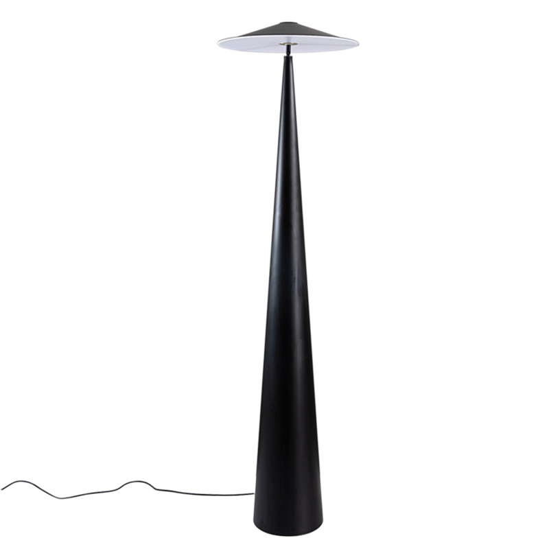 Дизайнерский Черный Торшер Modern Mushroom Floor Lamp Черный в Омске | Loft Concept 