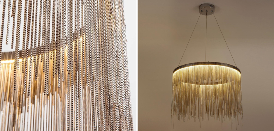 Светодиодная Люстра Atlantis Chain Хром - Loft-Concept в Омске