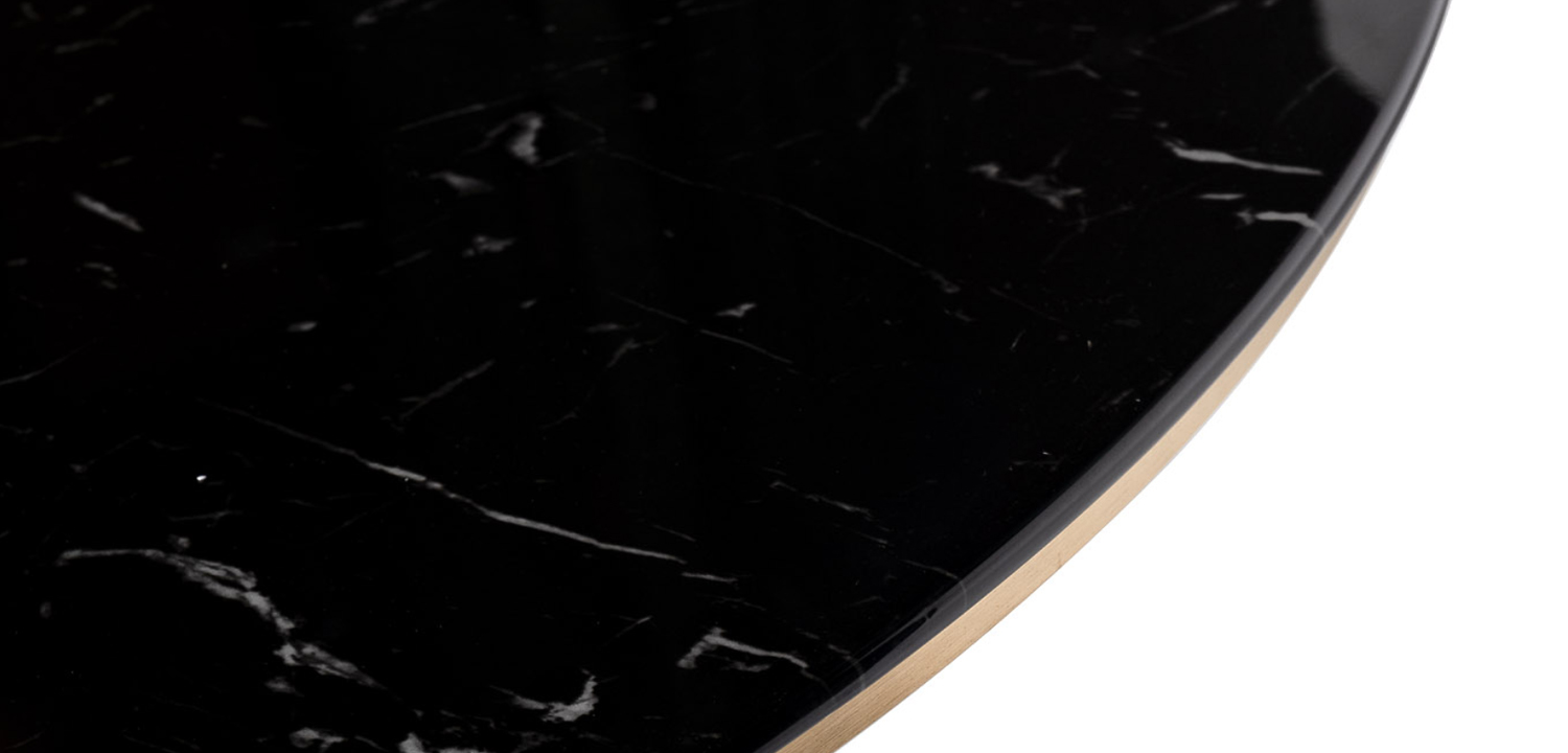 Стол Tulip black Marble 120 - фото