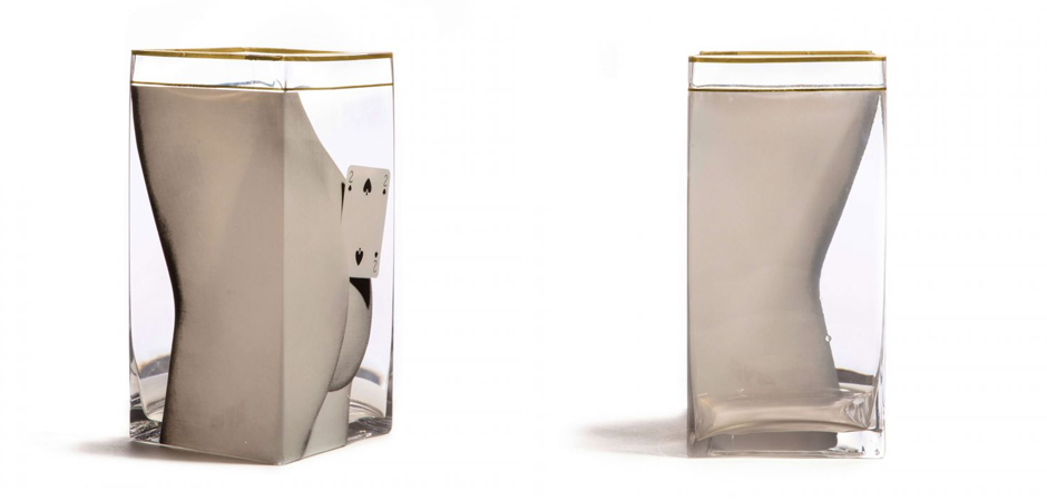 Ваза Glass vase big Two of Spades Ваза Glass vase big Two of Spades - Loft-Concept в Омске