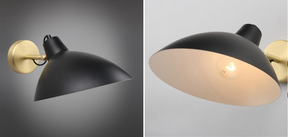 Бра с черным матовым плафоном Retro Light - Loft-Concept в Омске