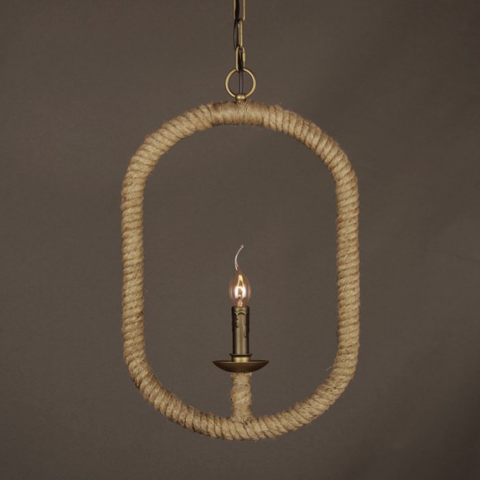 Подвесной светильник Oval Loft Rope Light  в Омске | Loft Concept 