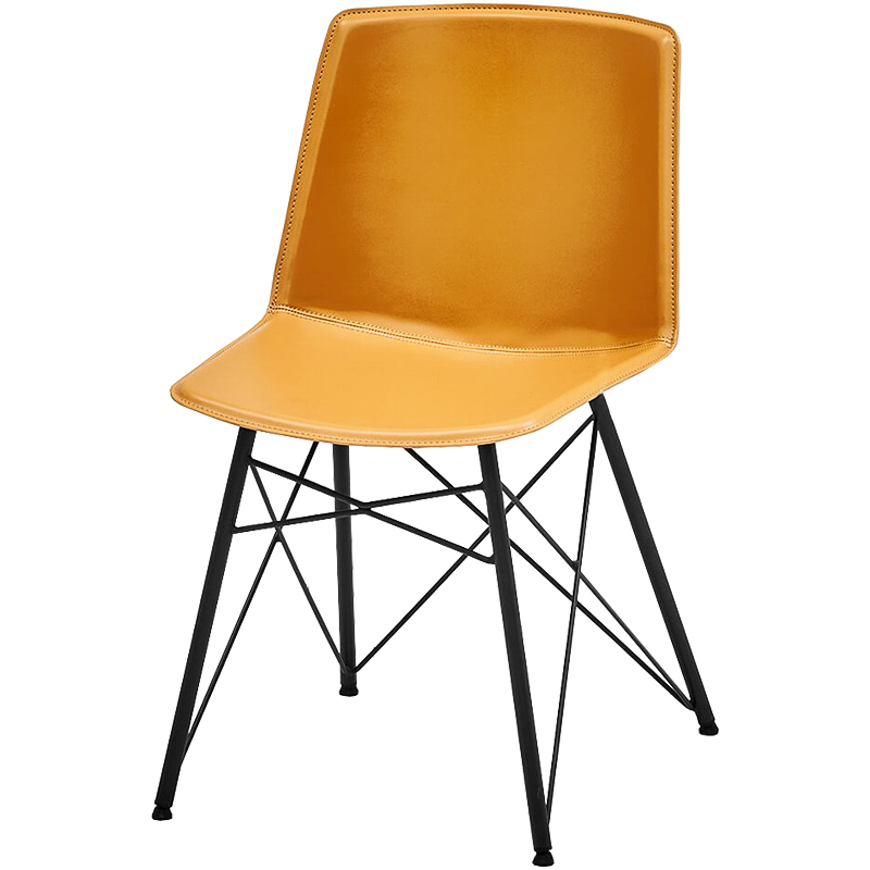 Стул Blaan Stool yellow Черный Желтый в Омске | Loft Concept 