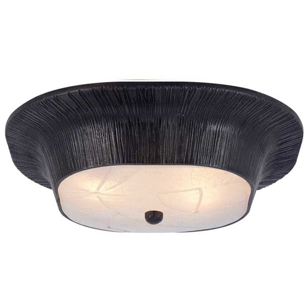 Потолочный светильник Utopia Round Sconce Black Черный в Омске | Loft Concept 