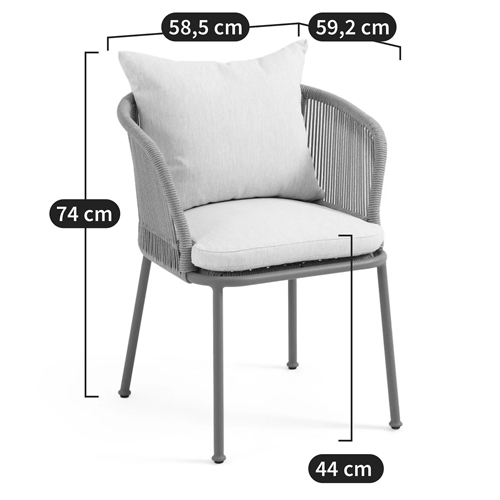 Кресло уличное Bonnie Beige Chair в Омске