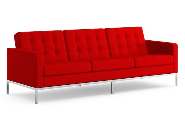 Диван Florence Knoll sofa Серый Красный Коричневый Зеленый Желтый Голубой Белый Черный в Омске | Loft Concept 