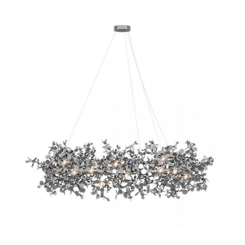 Люстра Terzani Argent Suspension Ring Silver Серебряный в Омске | Loft Concept 