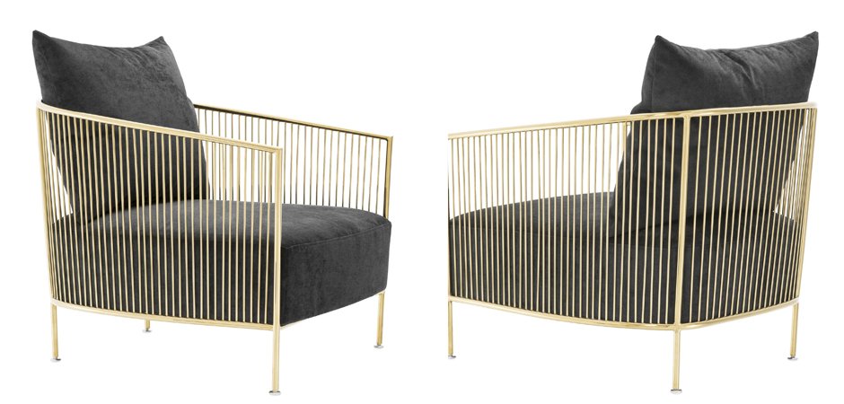 Кресло Eichholtz Chair Knox Gold Кресло Eichholtz Chair Knox Gold - Loft-Concept в Омске