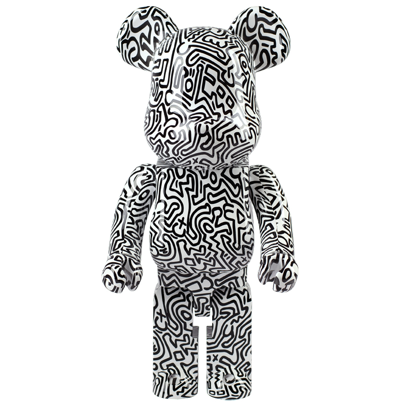 Статуэтка  Bearbrick Keith Haring Ver. 4 Черно-белый в Омске | Loft Concept 