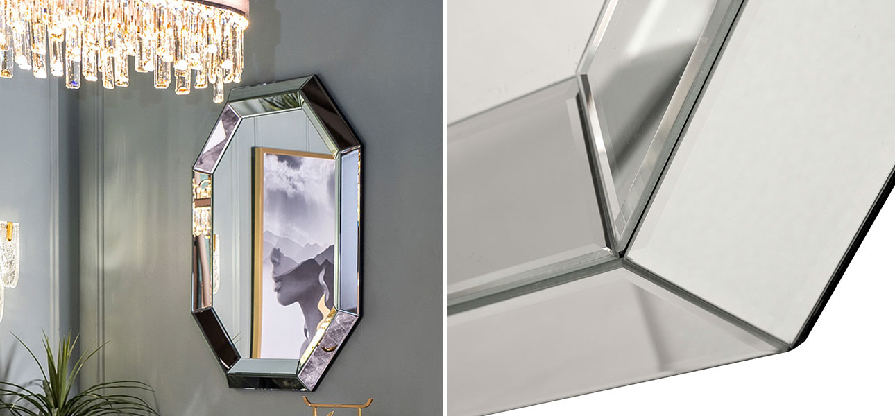 Зеркало с декором настенное Linda - фото №1