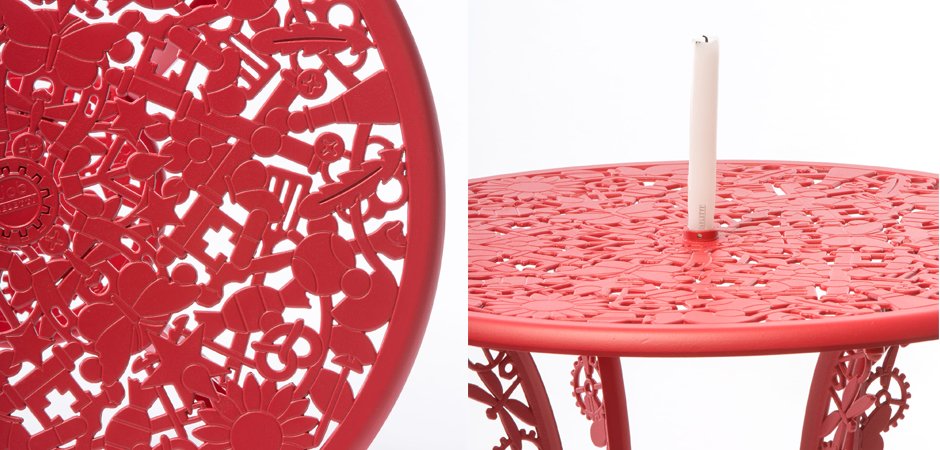 Обеденный стол Industry Collection ALUMINIUM TABLE – RED Обеденный стол Industry Collection ALUMINIUM TABLE – RED - Loft-Concept в Омске