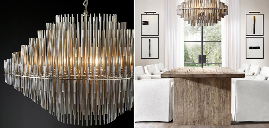 Люстра Restoration Hardware Emile Round Chandelier Chrome Люстра Restoration Hardware Emile Round Chandelier Chrome - Loft-Concept в Омске