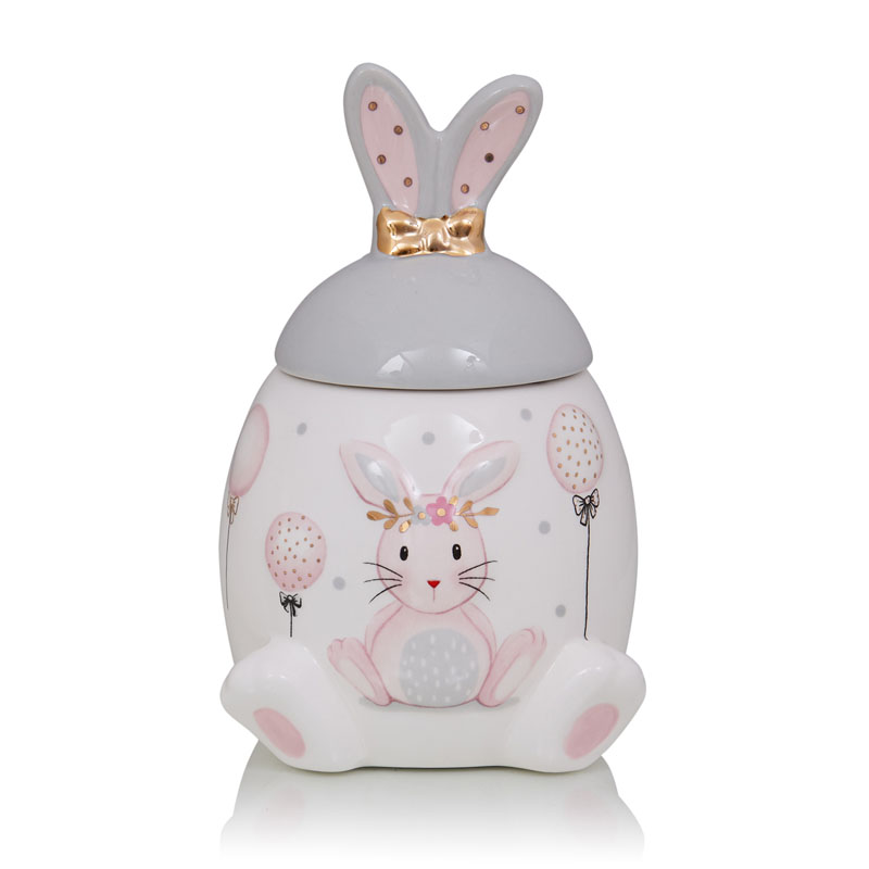 Ваза Kids Vase Bunny I Розовый пастельный Серый в Омске | Loft Concept 