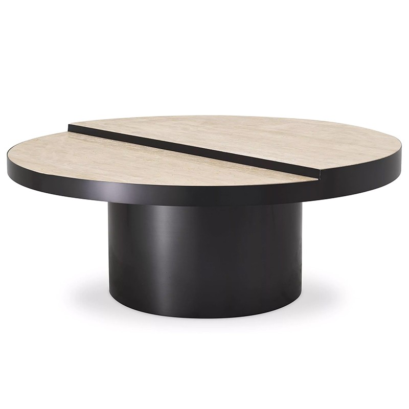 Кофейный стол Eichholtz Coffee Table Excelsior Песочный Черный в Омске | Loft Concept 