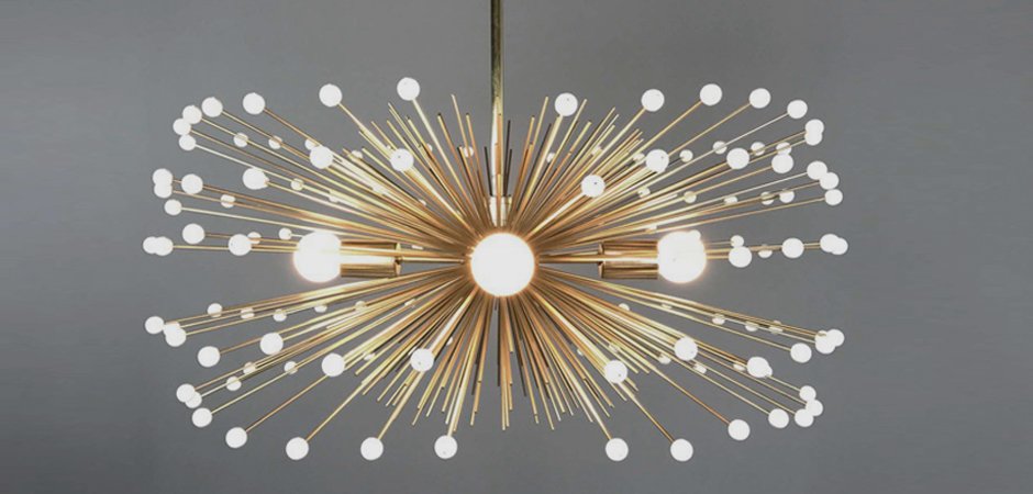 White Beaded Urchin Chandelier Sputnik White Beaded Urchin Chandelier Sputnik - Loft-Concept в Омске