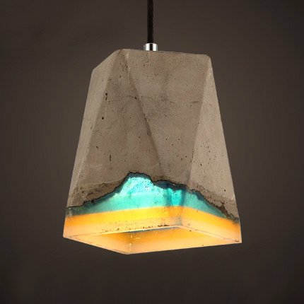 Подвесной светильник Art Concrete Pendant №8 Серый в Омске | Loft Concept 