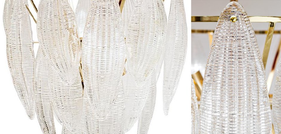 Textured glass Chandelier Textured glass Chandelier - Loft-Concept в Омске