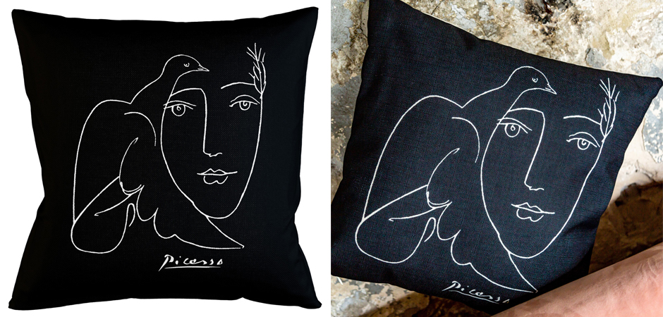 Декоративная подушка White Silhouette Dove Pillow - Loft-Concept в Омске