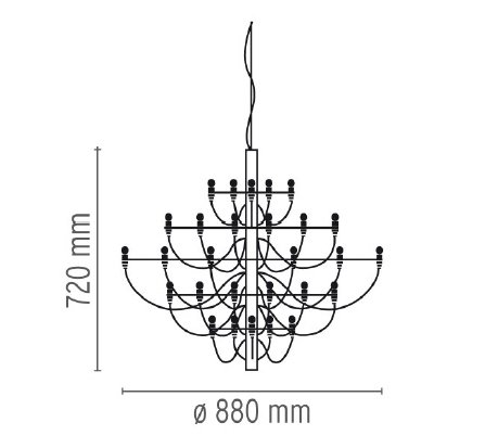 Люстра Flos 2097 30 Brass в Омске