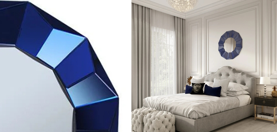 Зеркало Blue Wall Mirror Зеркало Blue Wall Mirror - Loft-Concept в Омске