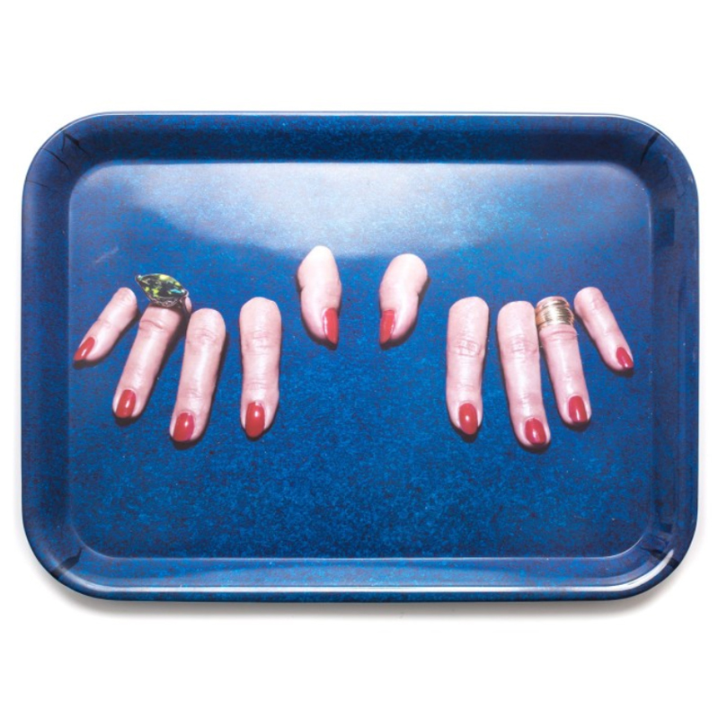 Поднос Seletti Tray Fingers Синий в Омске | Loft Concept 