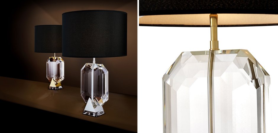 Настольная лампа Eichholtz Table Lamp Emerald Gold & Black - Loft-Concept в Омске