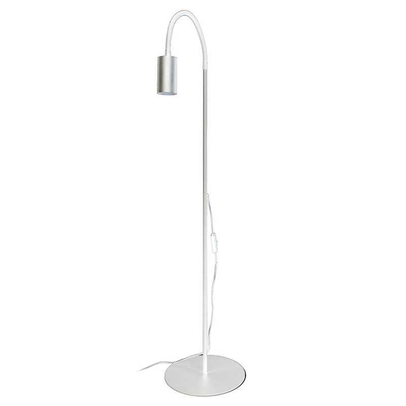 Торшер Noor Trumpet Floor Lamp white Белый Сталь в Омске | Loft Concept 