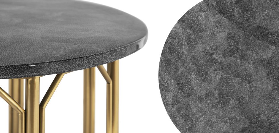 Приставной стол Stingray Skin Round Table Приставной стол Stingray Skin Round Table - Loft-Concept в Омске