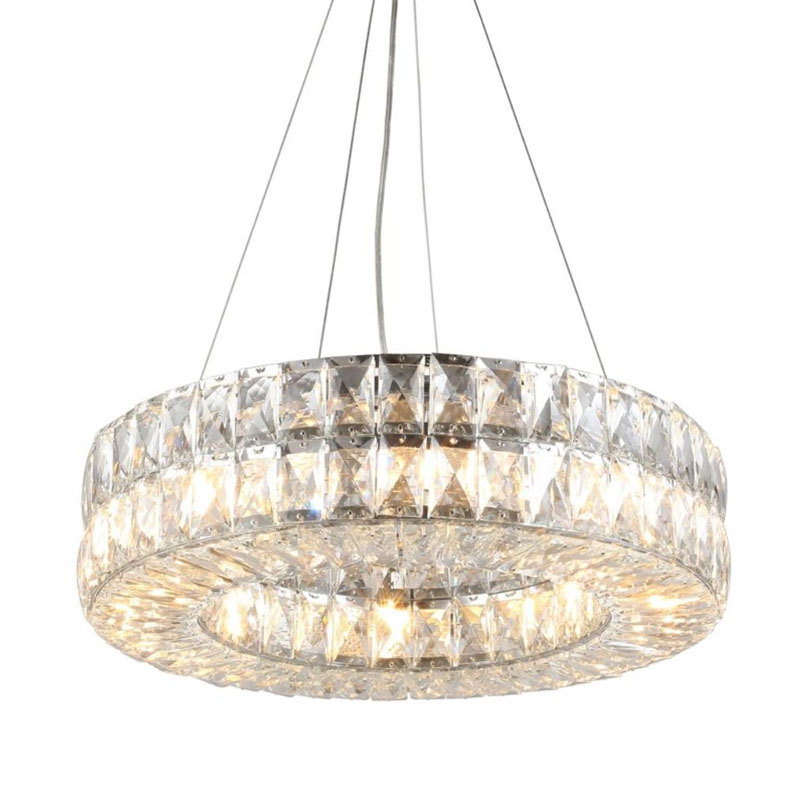 Люстра Crystal Regena Silver Chandelier Прозрачный Хром в Омске | Loft Concept 