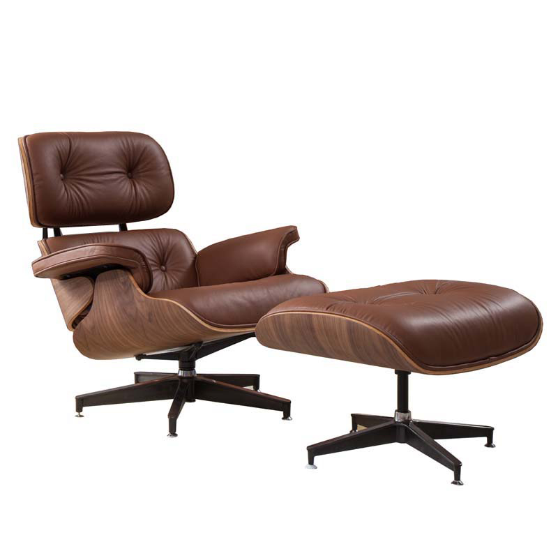 Кресло Eames Lounge Chair & Ottoman light brown Коричневый в Омске | Loft Concept 