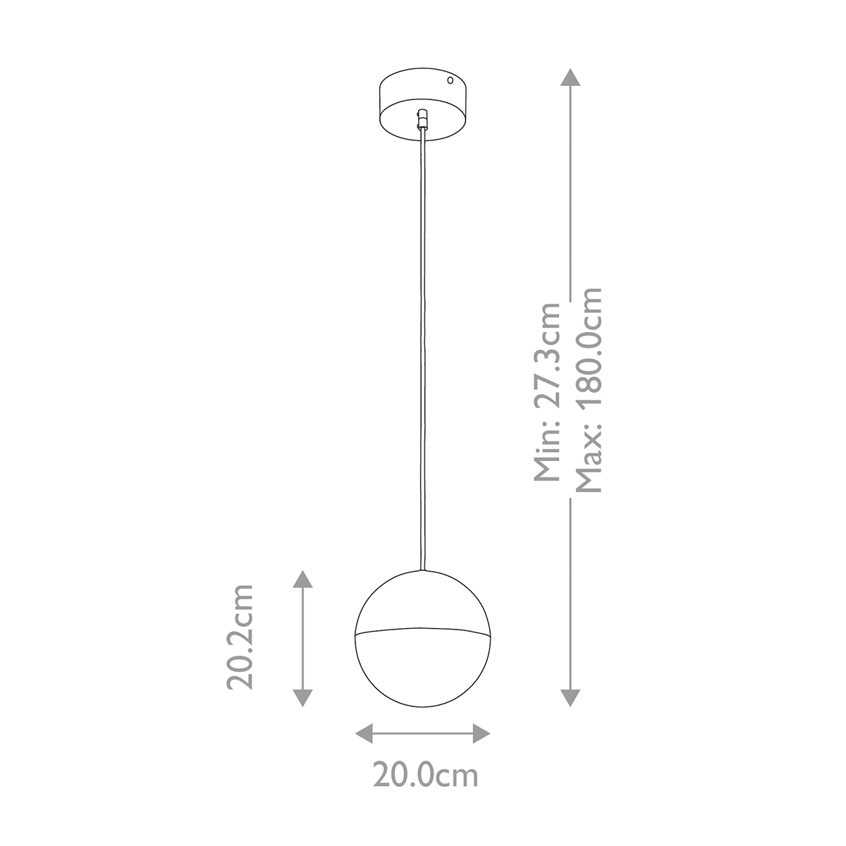 Подвесной светильник со сферическим плафоном из акрила с циркониевыми вкраплениями Kichler в Омске