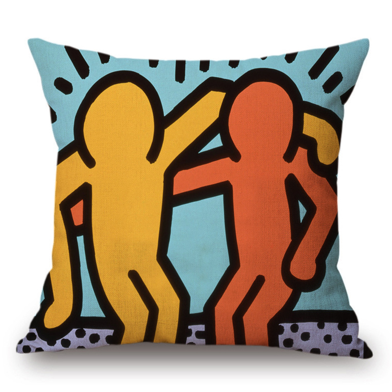 Подушка Keith Haring 6 Мульти в Омске | Loft Concept 