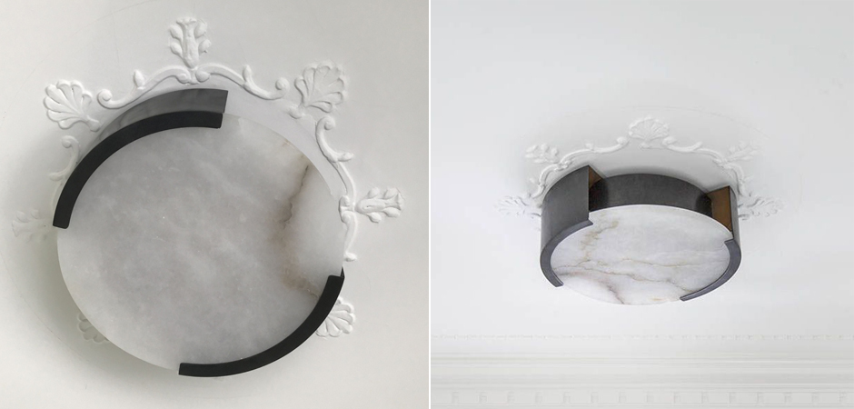 Потолочный светильник Melange Flush Mount Lamp black Потолочный светильник Melange Flush Mount Lamp black - Loft-Concept в Омске