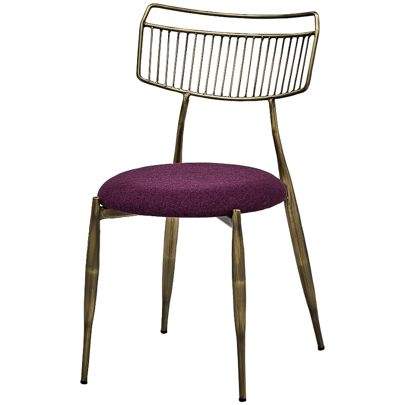 Стул Sim Stool Лиловый Бронза в Омске | Loft Concept 