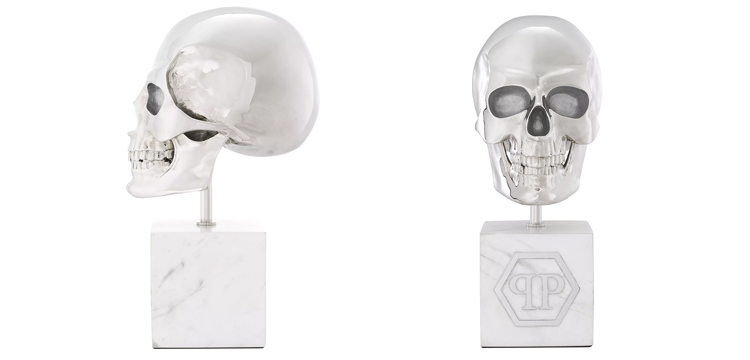 Статуэтка Philipp Plein Platinum Skull L - фото