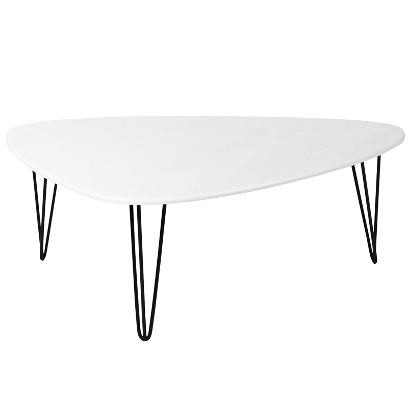 Кофейный стол Dorian Coffee Table white Белый бетон в Омске | Loft Concept 