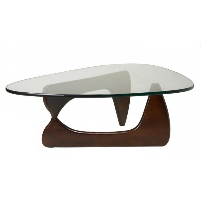 Столик Isamu Noguchi Coffee Table Черный Коричневый Белый дуб в Омске | Loft Concept 