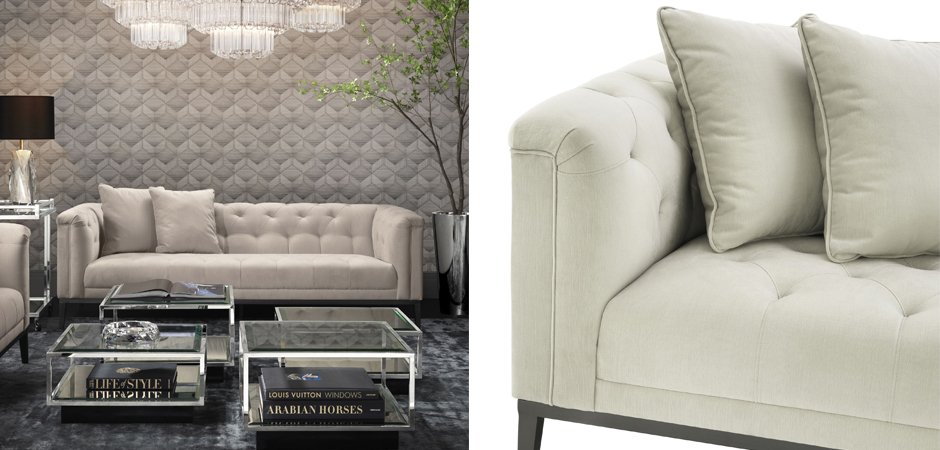 Диван Eichholtz Sofa Cesare Beige Диван Eichholtz Sofa Cesare Beige - Loft-Concept в Омске
