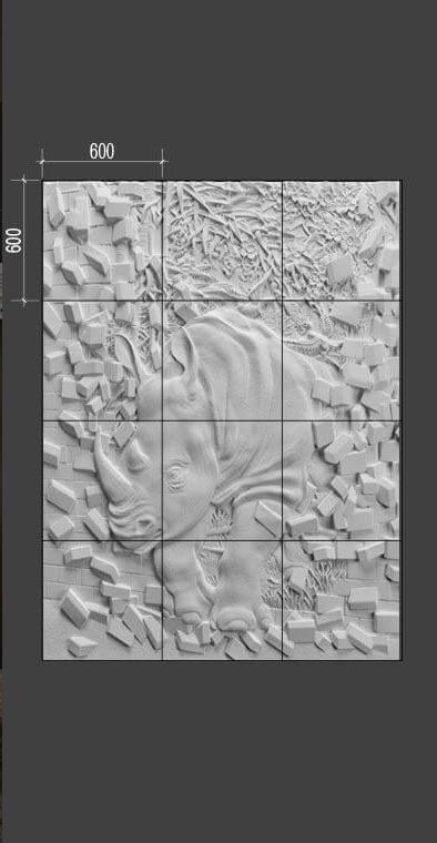 Барельеф RHINOCER в Омске