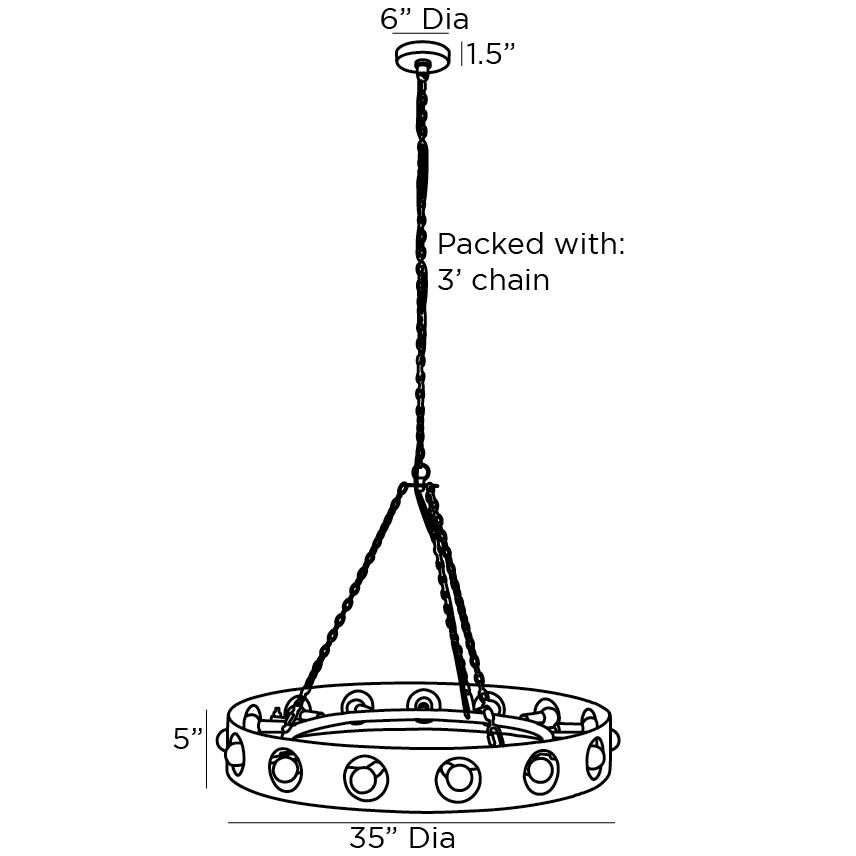 Люстра Arteriors REDONDO CHANDELIER в Омске